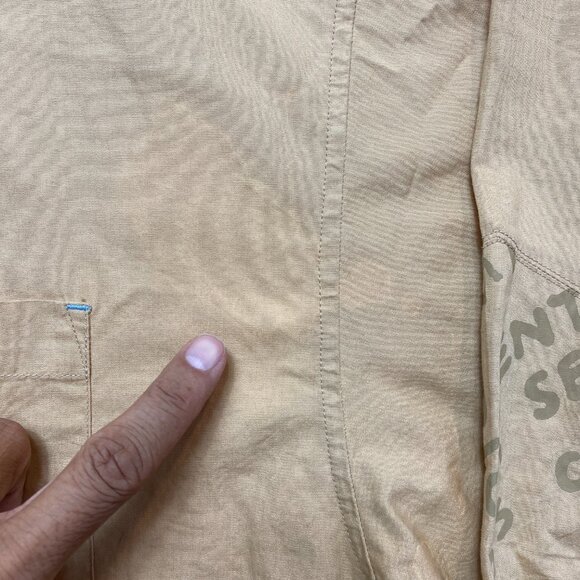 VINTAGE Akademiks Shirt Mens 3XL Tan All Over Print Hip Hop Rap Y2K - Picture 6 of 16
